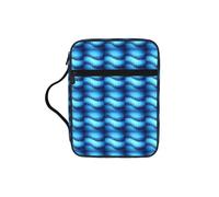 JGHHOUN Borsa portaoggetti per bibbia con stampa di note musicali, colore celeste, idea regalo cristiana