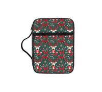 JGHHOUN Borsa portaoggetti versatile con stampa di cervi natalizi, per scritture, idea regalo cristiana, accessorio per chiesa
