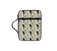 JGHHOUN Borsa portaoggetti versatile con stampa di gatto in stile cartone animato, per scritture, regalo cristiano, accessorio per chiesa