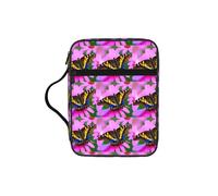 JGHHOUN Borsa portaoggetti versatile con stampa floreale e farfalle, ideale come accessorio per la chiesa