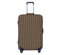 JGHHOUN Copertura universale elastica per valigia, motivo: Labrador Retriever, colore marrone, accessorio da viaggio quotidiano, Nero , S, Bagaglio a mano