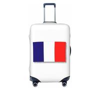 JGHHOUN Copertura universale elastica per valigie con stampa bandiera francese, accessorio da viaggio quotidiano, Nero , L, Bagaglio a mano