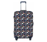 JGHHOUN Copertura universale elastica per valigie con stampa di cielo stellato, universale, accessorio da viaggio quotidiano, Nero , S, Bagaglio a mano