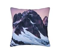JGHHOUN Copricuscino quadrato con stampa di montagna da viaggio, per divano, camera da letto, ufficio, soggiorno