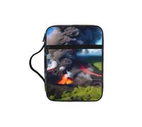 JGHHOUN Kilauea Vulcano Bloom Print Versatile Bibbia Storage Bag Scripture Organizer Christian Gift Church Accessory