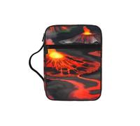 JGHHOUN Kilauea Vulcanos Print Versatile Bibbia Storage Bag Scripture Organizer Christian Gift Church Accessory