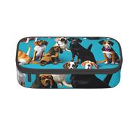 JGHHOUN Molti Beagle Pattern Stampa Adolescenti Grande Astuccio Studenti Scuola Viaggi Cancelleria Essenziale