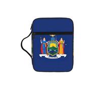 JGHHOUN New York State Flag Print Versatile Bibbia Storage Bag Scripture Organizer Christian Gift Church Accessory