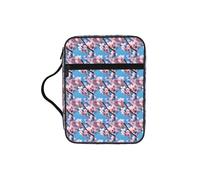 JGHHOUN Pink Cherry Blossoms Print Versatile Bibbia Storage Bag Scripture Organizer Christian Gift Church Accessory