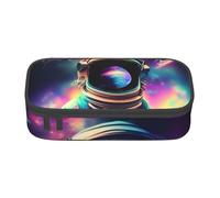 JGHHOUN Spaceperson Galaxy Trippy Print Teenagers Large Storage Pencil Case Students School Travel Essential Stationery
