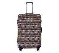 JGHHOUN Sugar Skulls - Copertura universale elastica per valigia, accessorio da viaggio quotidiano, Nero , XL, Bagaglio a mano