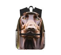 JGHHOUN Zaino unisex con stampa Labrador Retriever marrone leggero, casual, comodo, unisex, resistente all'acqua, per viaggi quotidiani