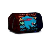 JGJOAIJ Astuccio grande per bambini con gatto fulmine 3D a doppio strato astuccio per la scuola per bambini, Colore 5, casual