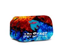 JGJOAIJ Astuccio grande per bambini con gatto fulmine 3D a doppio strato astuccio per la scuola per bambini, Colore 11, casual