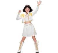 JGJOAIJ Costume da cacciatore di demoni, per ragazze, set completo per Halloween, cosplay, feste, carnevale, Rumi Mira Zoey, per giochi di ruolo, per bambini (bianco 4, 6-7 anni)