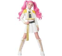 JGJOAIJ Costume da cacciatore di demoni, per ragazze, set completo per Halloween, cosplay, feste, carnevale, Rumi Mira Zoey, per giochi di ruolo, per bambini (bianco 2, 5-6 anni)