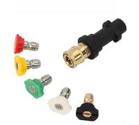 JGmotorfi Adattatore rapido per idropulitrice da 1/4", ugello maschio in schiuma, per idropulitrice Karcher K2, K3, K4, K5, K6, attacco semplice, facile da pulire