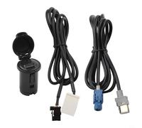 JGmotorfi Car Audio AUX USB Socket Base Dash Mount Adapter per RCC Host Cable 12pin Presa di installazione per 207 Central Control