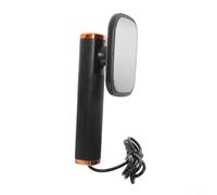 JGmotorfi Ferro da stiro a vapore portatile alimentato tramite USB, vaporizzatore portatile per indumenti con bottiglia spray, testa rotante a 180 gradi per vestiti a casa e in viaggio (nero)