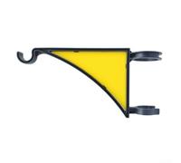 JGmotorfi Forte gancio in ghisa da appendere per cesti, perfetto per lanterne e fiori nel tuo giardino (giallo)