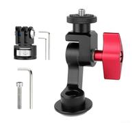 JGmotorfi Robusto supporto per action camera in lega di alluminio con vite M6 P1 L40 mm per avventure in bicicletta (un kit adattatore)