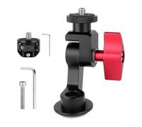 JGmotorfi Robusto supporto per action camera in lega di alluminio con vite M6 P1 L40 mm per avventure in bicicletta (kit adattatore B)