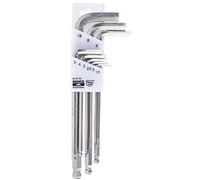 Bahco Acciaio Inox Esagonali Testa a Sfera Angolo Cacciavite Set Metrico 9 Pz.