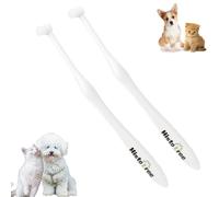 JGocot Spazzolino da denti per cani, spazzolino da denti per gatti, mini testa, micro setole nane, ultra morbido, per gengive sensibili, kit per la cura dentale per cuccioli, gattini, gatti e cani di