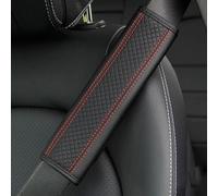 JGQFB 2 Pezzi Copri Cintura di Sicurezza Auto per Maserati Grecale Folgore GT Modena AWD Trofeo, Traspiranti, Comode Protezione per Cintura di Sicurezza Auto,D/Black-Red