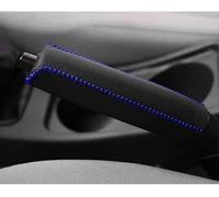 JGQFB Copri Freno Mano Auto per Benz B Class Klasse Classe B W247 / W246 2016-2025, Cover Maniglia Pelle Antiscivolo Protector Manicotto, Decorativo Accessori,D/Black Blue Line