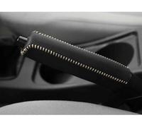 JGQFB Copri Freno Mano Auto per Opel Corsa F 2019-2023, Cover Maniglia Pelle Antiscivolo Protector Manicotto, Decorativo Accessori,C/Black Beige Line