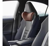 JGQFB Poggiatesta e Cuscino Lombare per Sedili Auto per Audi Q4 e-Tron SUV, Ergonomico Cuscino Cervicale per Guida, Confortevole Traspirante,B/Brown-Headrest