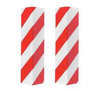 JGR SELECT 2 Pezzi Paraspigoli per Colonna Garage per Parcheggi e Magazzini - Proteggi Auto e Muri - Carta Riflettente Rossa e Bianca 40 * 15