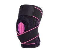 JGR SELECT Ginocchiera Menisco e Legamento - Ginocchiera Sportiva Regolabile - Ginocchiera Rotuliana Unisex Neoprene, Crossfit, Pallacanestro, Artrite, Tendinite (Rosa/Nero)