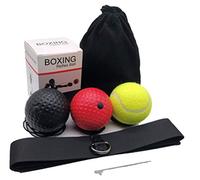 JGR Select Reflex Ball Boxe - Palla da Boxe, 3 Livelli di difficoltà - Boxing velocità Palla da Boxe Fitness per Migliorare Adulto/Bambino Le Reazioni di velocità e la Coordinazione