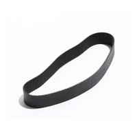 JGUYC Cinghia sincrona nera S2m Larghezza 4/6/10/15 mm Modelli S2M560~S2M856 Passo denti 2 Trasmissione a circuito chiuso in gomma(15mm,852mm)