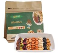 JGW FAT Mixed Nuts - 7 tipi di noci e frutta secca, uno spuntino sano per tutti i giorni, perfetto per il tè pomeridiano, con pane, torta e yogurt (450g)