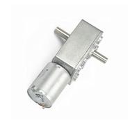 JGY370 DC 6V 12V 24V Motoriduttore a vite senza fine Albero a doppia uscita Motoriduttore elettrico Coppia elevata Motore autobloccante 6RPM-150RPM(18rpm,6V)