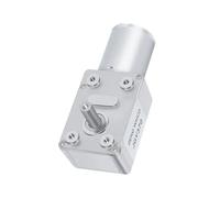 JGY370 Micro Motore DC con riduzione a vite senza fine, singolo albero di uscita corto, asse 6 mmD, 6 V ~ 24 V, con motoriduttore in metallo autobloccante(90RPM_6V)