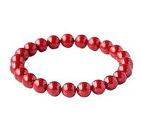 JgYiAngBq Bracciale da donna con cinabro, ricchezza, fortuna e protezione, perline di rosso, for regalo laurea compleanno