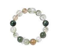 JgYiAngBq Bracciale in cristallo Feng Shui ricchezza in di quarzo fantasma verde Talismano con amuleto