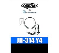 JH-314 Y4 MICROFONO GUTTURALE E AURICOLARE PNEUMATICO COMPATIBILE YAESU 333011