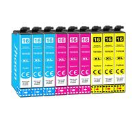 Jhaan 16XL Cartucce Compatibili con Epson 16 cartucce 16 XL Compatibili con Work