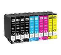 Jhaan 18XL Cartucce d'inchiostro Compatibile per Epson 18 XL Compatibile con Epson Expression Home XP-225 XP-215 XP-322 XP-205 XP-305 XP-202 XP-422 XP-312 XP-325 XP-402 XP-405 XP-412 XP-415 XP-425