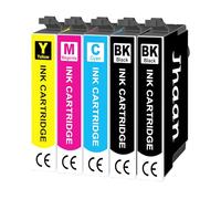 Jhaan Compatibile con Workforce WF-2860 WF-2860DWF WF-2865 WF-2865DWF WF-2885 WF-2880 Expression Home XP-5100 XP-5150 XP-5155 XP-5105 (confezione da 5)
