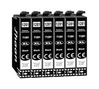Jhaan T1281 Cartucce d'inchiostro per Epson T1281 Cartucce, 6 Nero