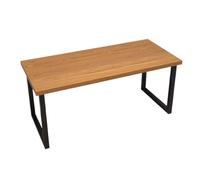 JHAISMAO Scrivania per Computer per L'Ufficio Domestico, Composito Tavola di Legno Studia, Gioco, E Stazione di Lavoro PC E Laptop Tabella Pino E Gambe Nere(Size:120x70x75cm,Color:A)