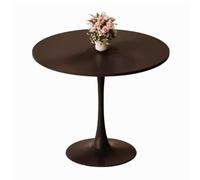 JHAISMAO Tulipano La Cucina Tavolo da Pranzo Moderno Nero Tavolo Rotondo Piccolo Balcone Tempo Libero Sala da Pranzo Casa Tavolo di Negoziazione(Size:80cm)