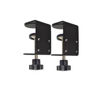 Jhanw Morsetti a C piccoli da 5,1 cm con 4 piccoli fori nella parte posteriore, confezione da 2 morsetti a C regolabili da scrivania per gamma da 1 a 5 cm, morsetto versatile per freno, assemblaggio