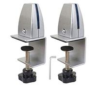 Jhanw Morsetto divisorio da scrivania per pannello da 1/8 "a 0,3 ", morsetto divisorio da scrivania regolabile per scrivania da 0,8 cm a 5,2 cm, accessori da scrivania per cartelle di privacy da